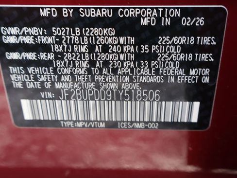 New 2026 Subaru Outback Limited AWD/4WD image 42