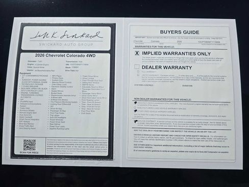 Used 2026 Chevrolet Colorado Z71 w/ Technology Package AWD/4WD image 15