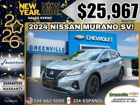 Used 2024 Nissan Murano SV w/ SV Midnight Edition Package image 1