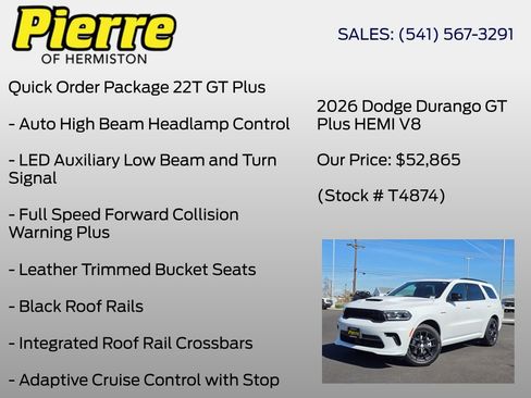 New 2026 Dodge Durango GT image 18