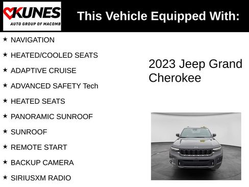 Used 2023 Jeep Grand Cherokee Overland AWD/4WD image 3