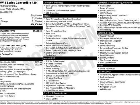 Certified 2025 BMW 430i Convertible w/ Premium Package RWD image 11