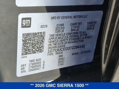 New 2026 GMC Sierra 1500 Elevation AWD/4WD image 26