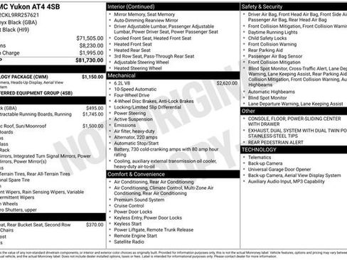 Used 2024 GMC Yukon AT4 w/ Technology Package AWD/4WD image 44