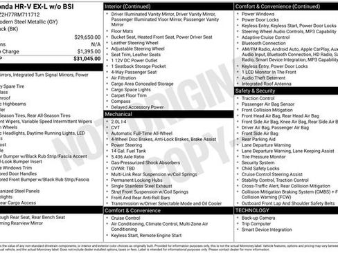 Used 2024 Honda HR-V EX-L image 4