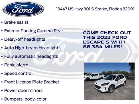 Certified 2022 Ford Escape S image 24