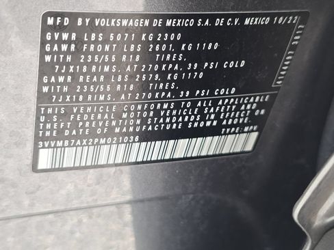 Certified 2023 Volkswagen Tiguan SE AWD/4WD image 32