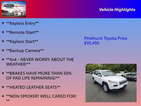 Used 2017 Jeep Cherokee Latitude w/ True North Edition AWD/4WD image 31