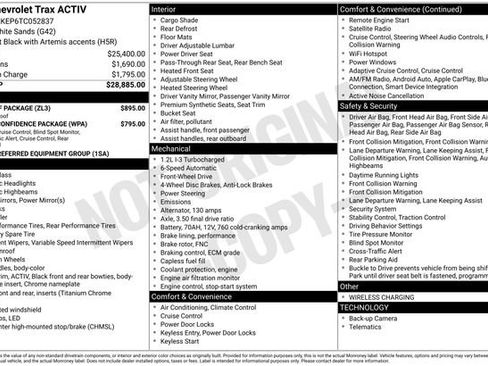 Used 2026 Chevrolet Trax ACTIV w/ Sunroof Package FWD image 7