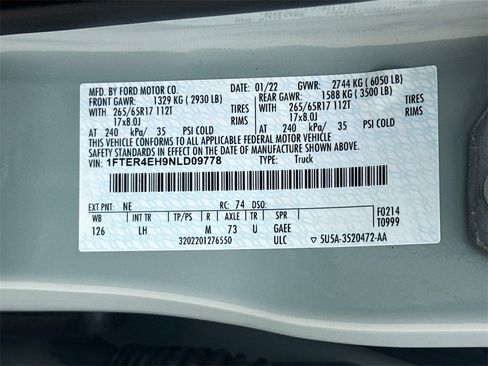 Used 2022 Ford Ranger XLT w/ Equipment Group 301A Mid image 29