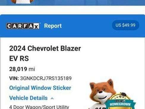Used 2024 Chevrolet Blazer EV RS AWD/4WD image 7