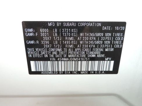 Used 2021 Subaru Ascent Limited w/ Popular Package #2 image 17