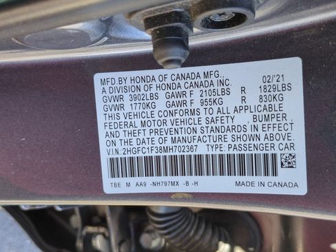 Used 2021 Honda Civic EX image 32