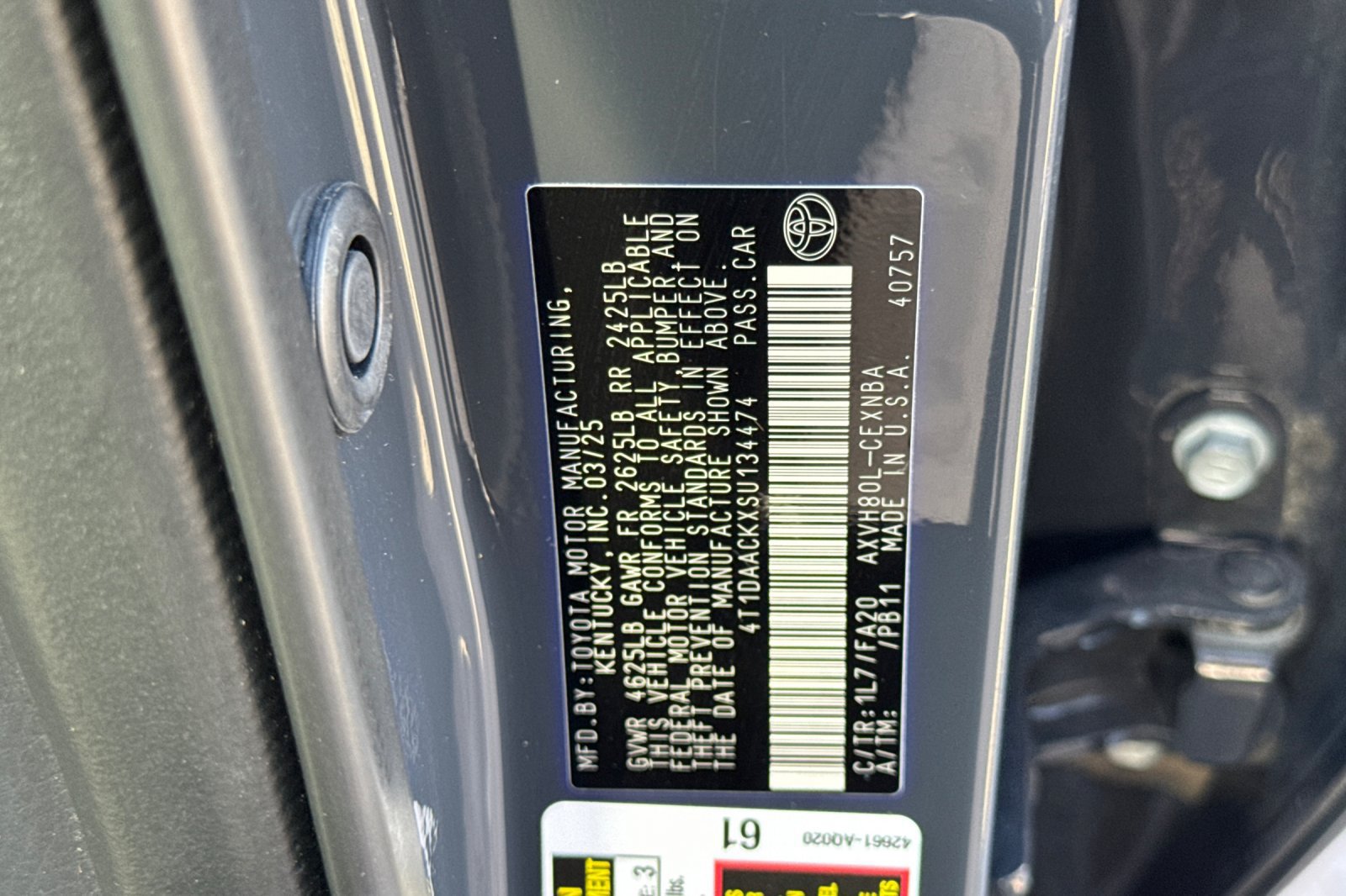 Certified 2025 Toyota Camry LE FWD image 35