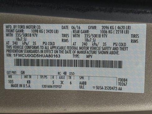Used 2017 Ford Escape SE w/ Equipment Group 201A FWD image 33
