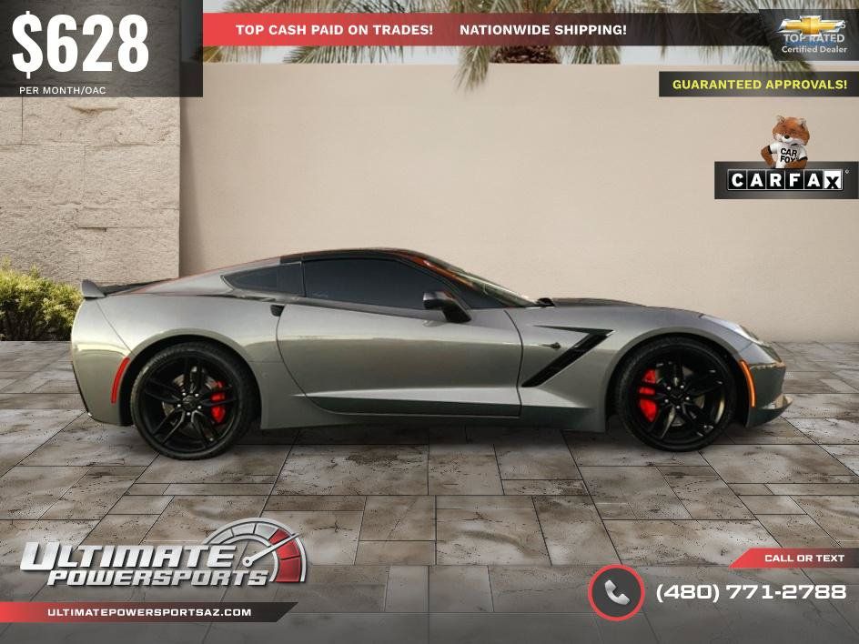 Used 2016 Chevrolet Corvette Stingray Coupe w/ Carbon Flash Badge Package RWD image 8