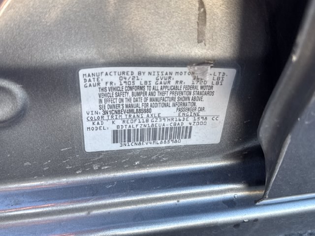Used 2021 Nissan Versa SV FWD image 24