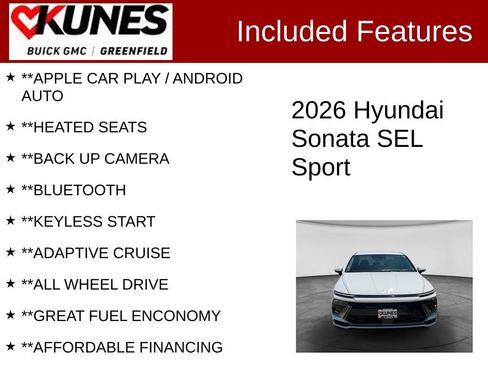 Used 2026 Hyundai Sonata SEL FWD image 2