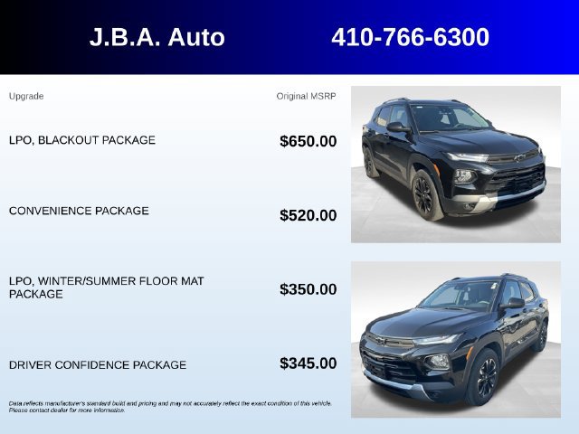 Used 2022 Chevrolet TrailBlazer LT w/ LPO, Blackout Package AWD/4WD image 5