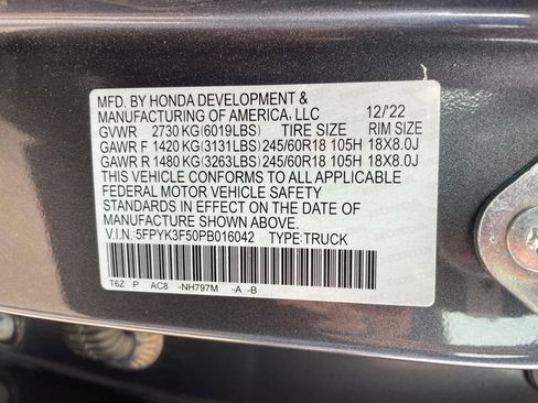 Used 2023 Honda Ridgeline RTL image 35