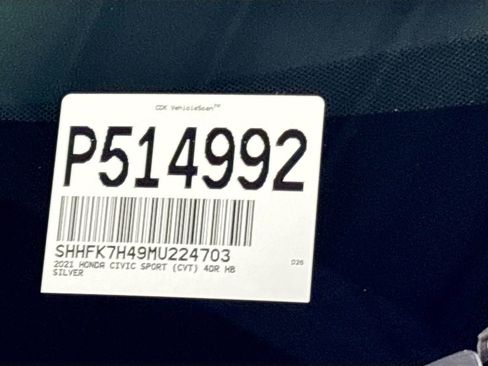Used 2021 Honda Civic Sport image 24