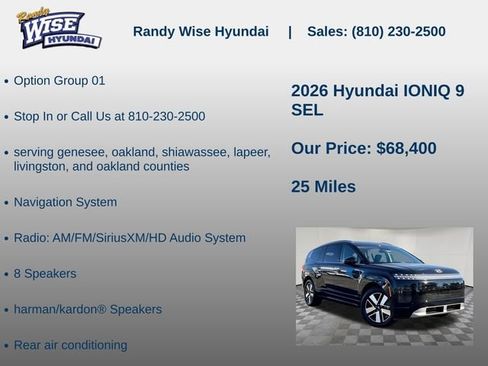 New 2026 Hyundai Ioniq 9 SEL AWD/4WD image 5