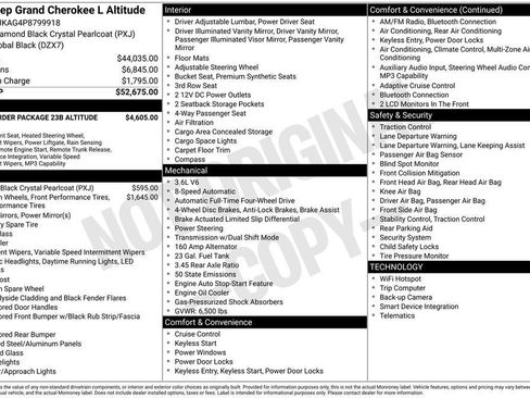 Used 2023 Jeep Grand Cherokee L Laredo AWD/4WD image 37