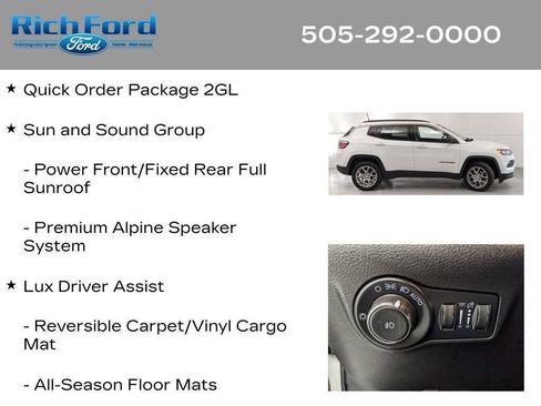 Used 2022 Jeep Compass Latitude w/ Sun and Sound Group AWD/4WD image 47