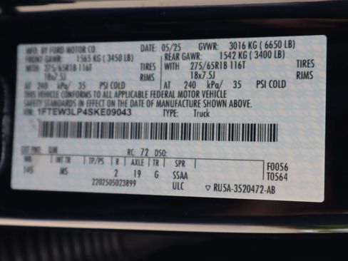 Used 2025 Ford F150 XLT w/ Equipment Group 301A Standard AWD/4WD image 52