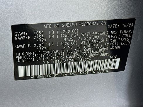 Used 2024 Subaru Outback Premium image 12