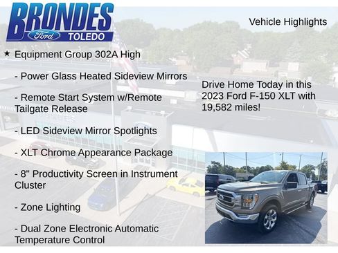 Used 2023 Ford F150 XLT w/ Equipment Group 302A High AWD/4WD image 12