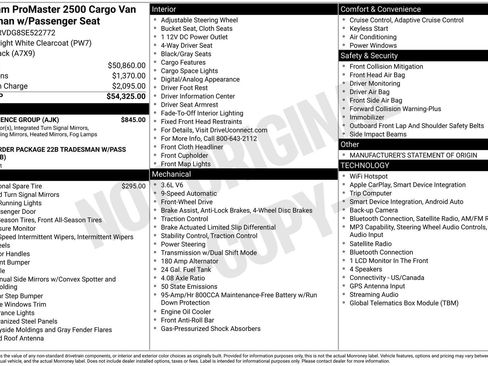 Used 2025 RAM ProMaster 2500 w/ Convenience Group FWD image 2