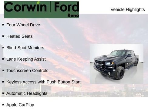 Used 2018 Chevrolet Silverado 1500 LTZ Z71 w/ Midnight Edition image 8