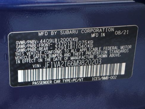 Used 2021 Subaru WRX STI Limited w/ Popular Package #1 AWD/4WD image 55