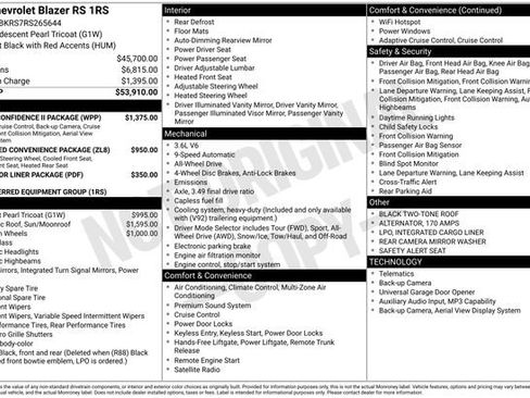 Used 2024 Chevrolet Blazer RS w/ Driver Confidence II Package AWD/4WD image 1