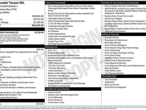Used 2023 Hyundai Tucson SEL w/ Convenience Package AWD/4WD image 3