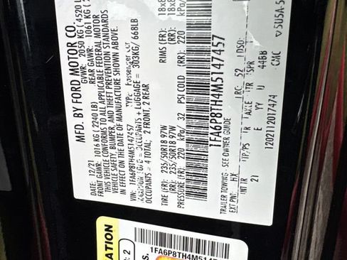 Used 2021 Ford Mustang Coupe w/ Equipment Group 101A RWD image 19