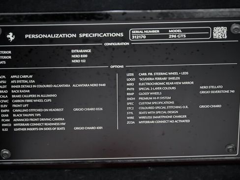 Used 2024 Ferrari 296 GTS RWD image 16