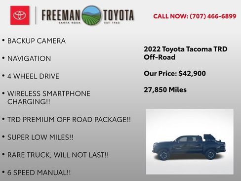 Used 2022 Toyota Tacoma TRD Off-Road w/ TRD Premium Off Road Package image 10