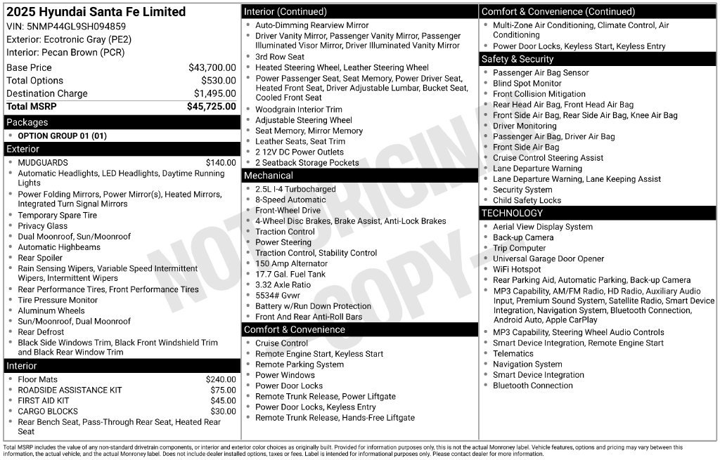 Used 2025 Hyundai Santa Fe Limited FWD image 26
