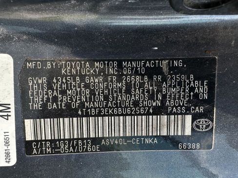 Used 2011 Toyota Camry LE w/ LE Extra-Value Pkg FWD image 11