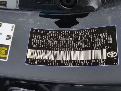 Used 2025 Toyota Corolla FX FWD image 31