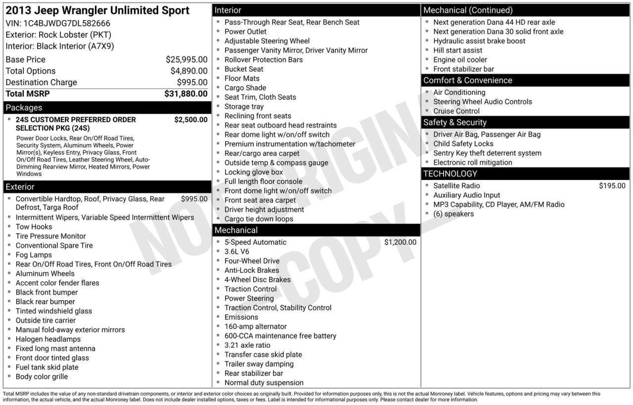 Used 2013 Jeep Wrangler Unlimited Sport AWD/4WD image 29