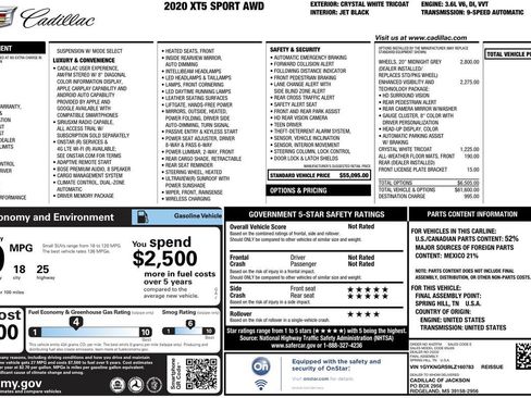 Used 2020 Cadillac XT5 Sportv image 52