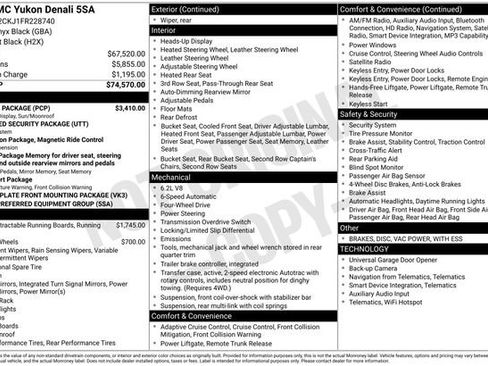 Used 2015 GMC Yukon Denali w/ Touring Package image 8