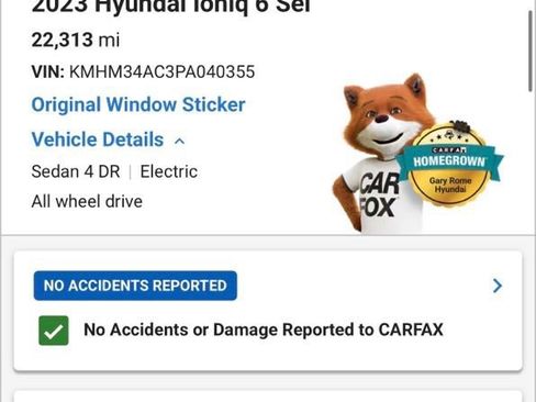 Used 2023 Hyundai Ioniq 6 SEL w/ Cargo Package AWD/4WD image 4