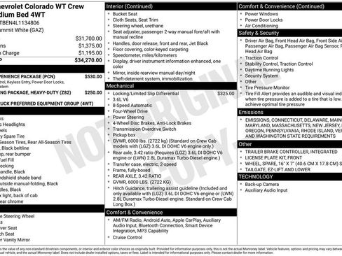Certified 2020 Chevrolet Colorado W/T w/ WT Convenience Package image 33