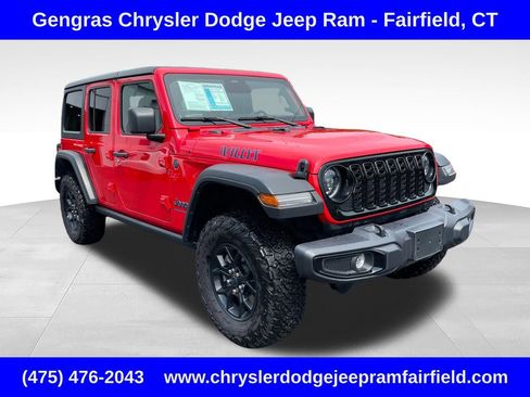 Certified 2025 Jeep Wrangler Unlimited Sport S 4xe AWD/4WD image 1