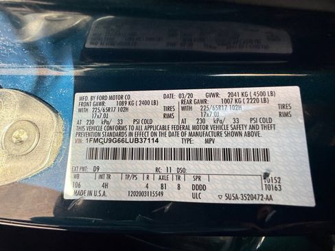 Used 2020 Ford Escape SE image 41