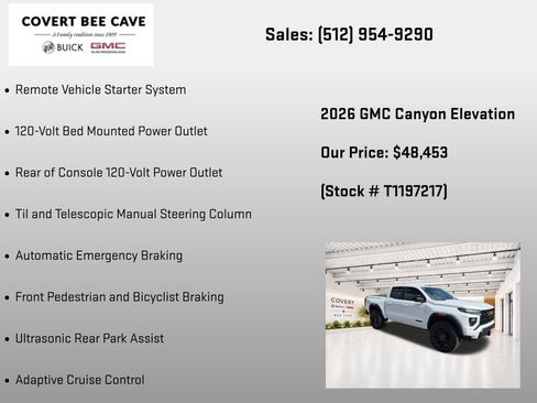 New 2026 GMC Canyon Elevation w/ Convenience Package AWD/4WD image 37